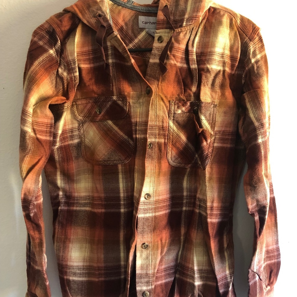 Carhartt womens flannel shirt size small